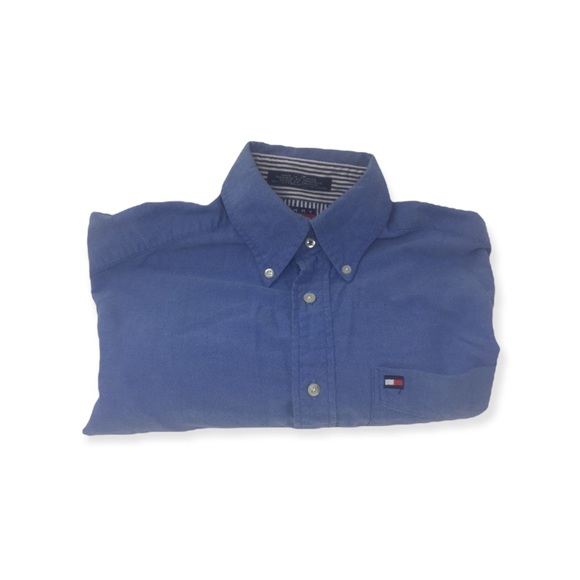Tommy Hilfiger SzS Button Down Shirt 👔 Blue - Picture 3 of 4